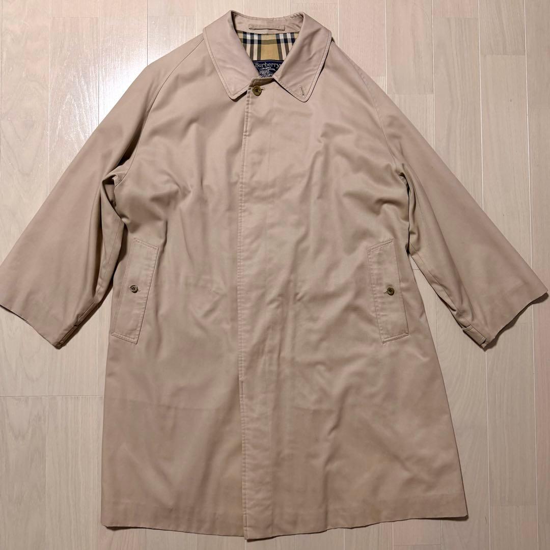 一枚袖 COTTON100% Burberry's ステンカラーコート 玉虫