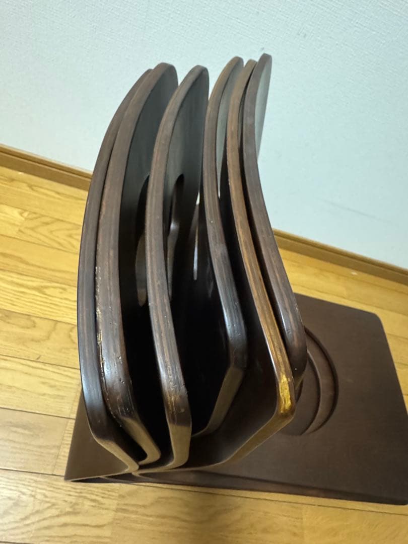 ニトリ 木製 座椅子 6脚　木製座イス　曲げ木