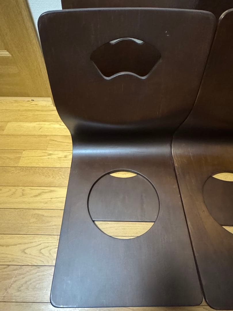 ニトリ 木製 座椅子 6脚　木製座イス　曲げ木