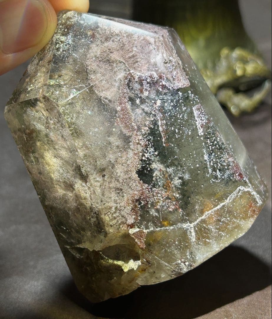 ⭐️別格高級品！帝王秘宝！ガーデンクォーツ　六角柱　原石