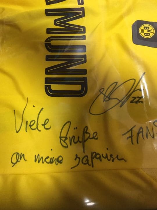 ゴンサロ・カストロ サイン入り　サッカー　ユニフォーム ドルトムント　ドイツ代表