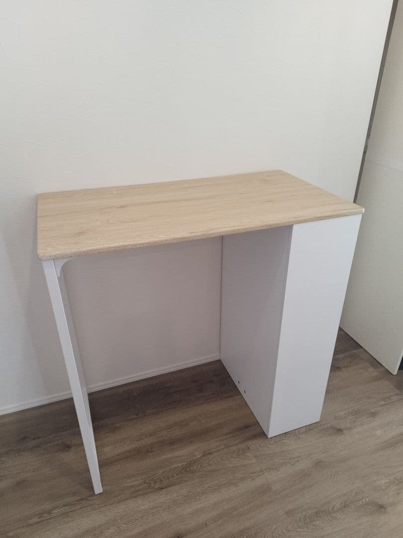 【美品】カウンターテーブル（チェア付）　白色
