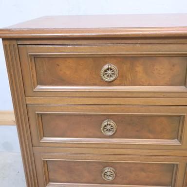 アンティーク調 3段チェスト エレガント キャビネット リビングボード 収納