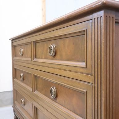 アンティーク調 3段チェスト エレガント キャビネット リビングボード 収納