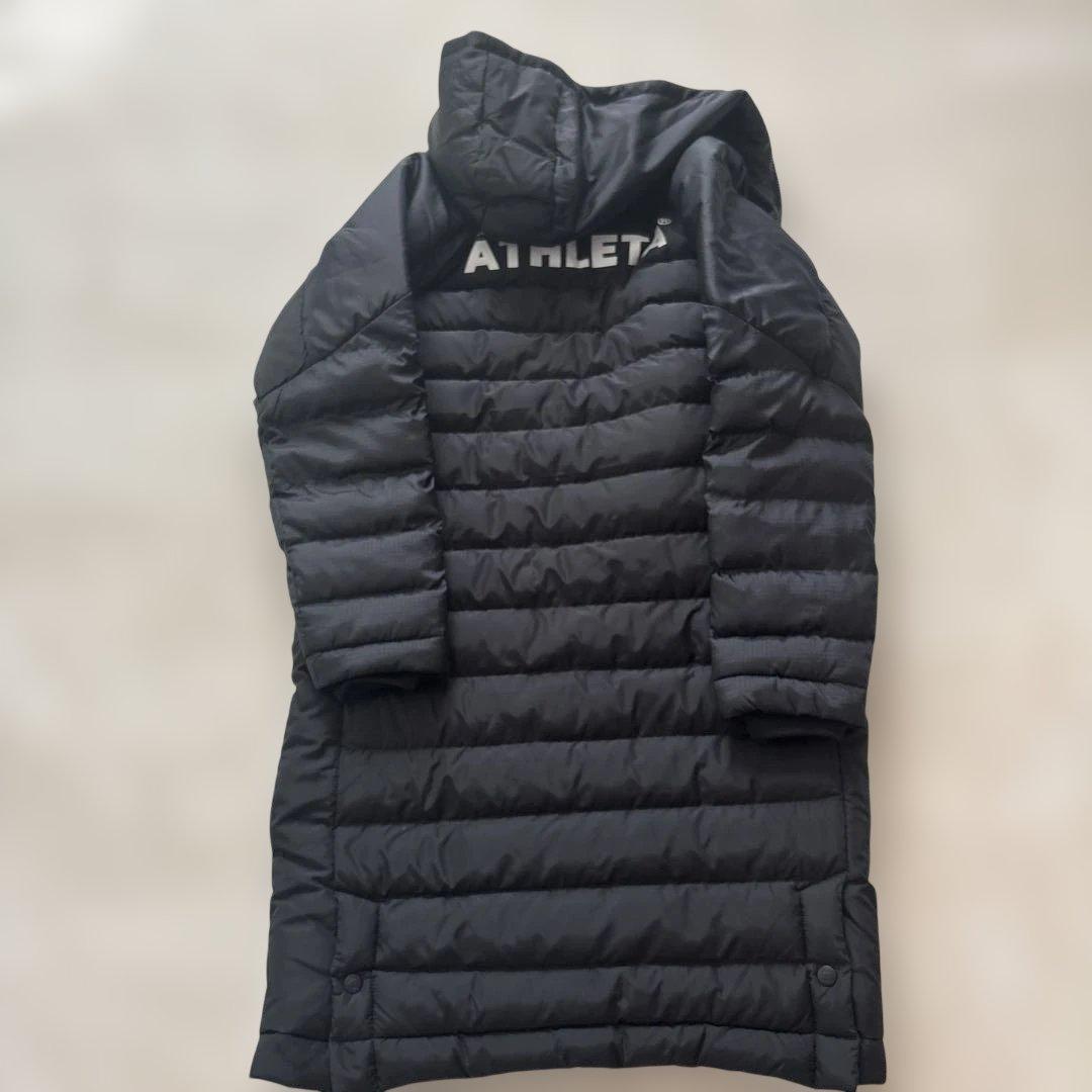 **超美品 ATHLETA ブラック ベンチコート 160**