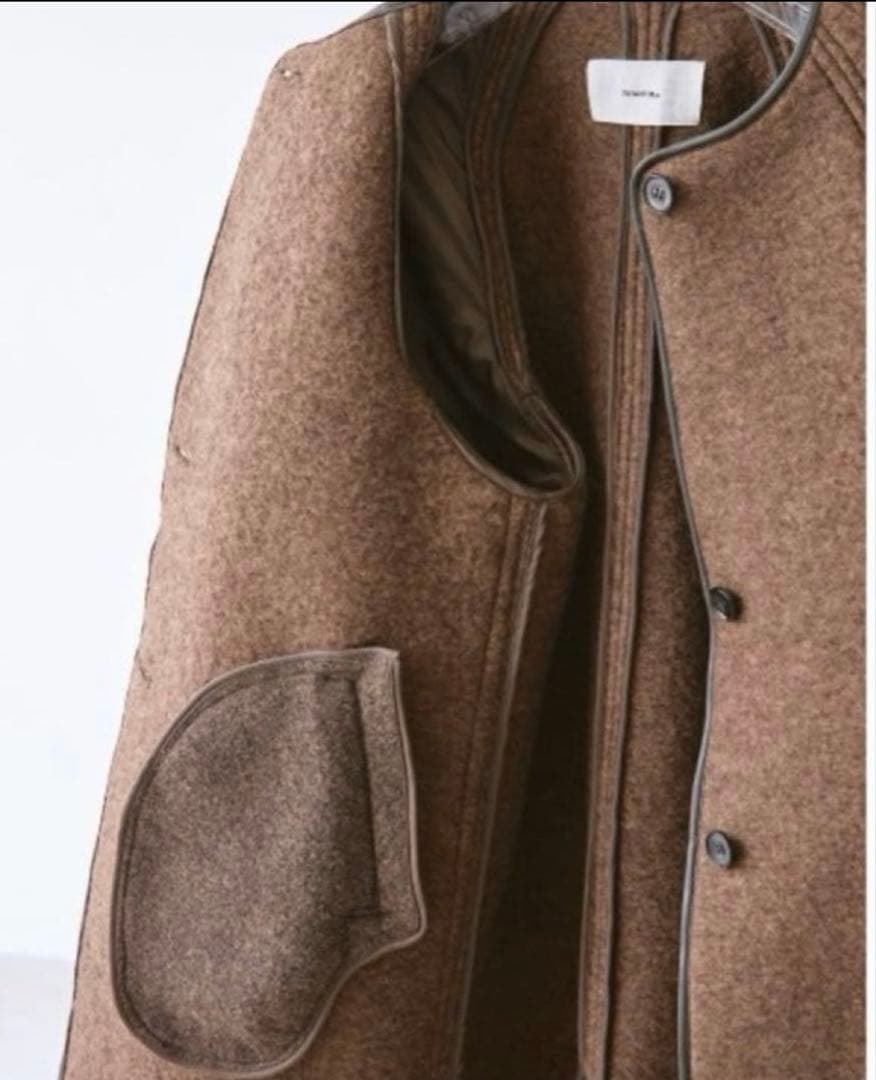 todayful ウールジャージーコート