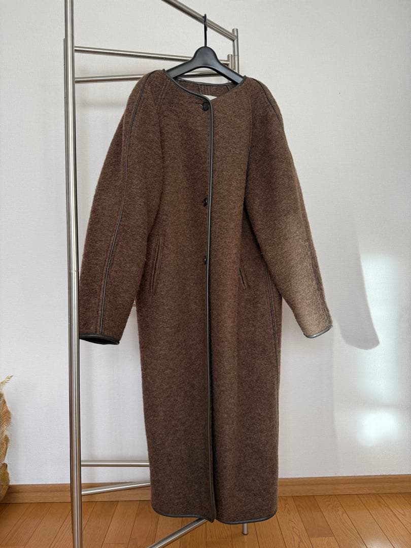 todayful ウールジャージーコート