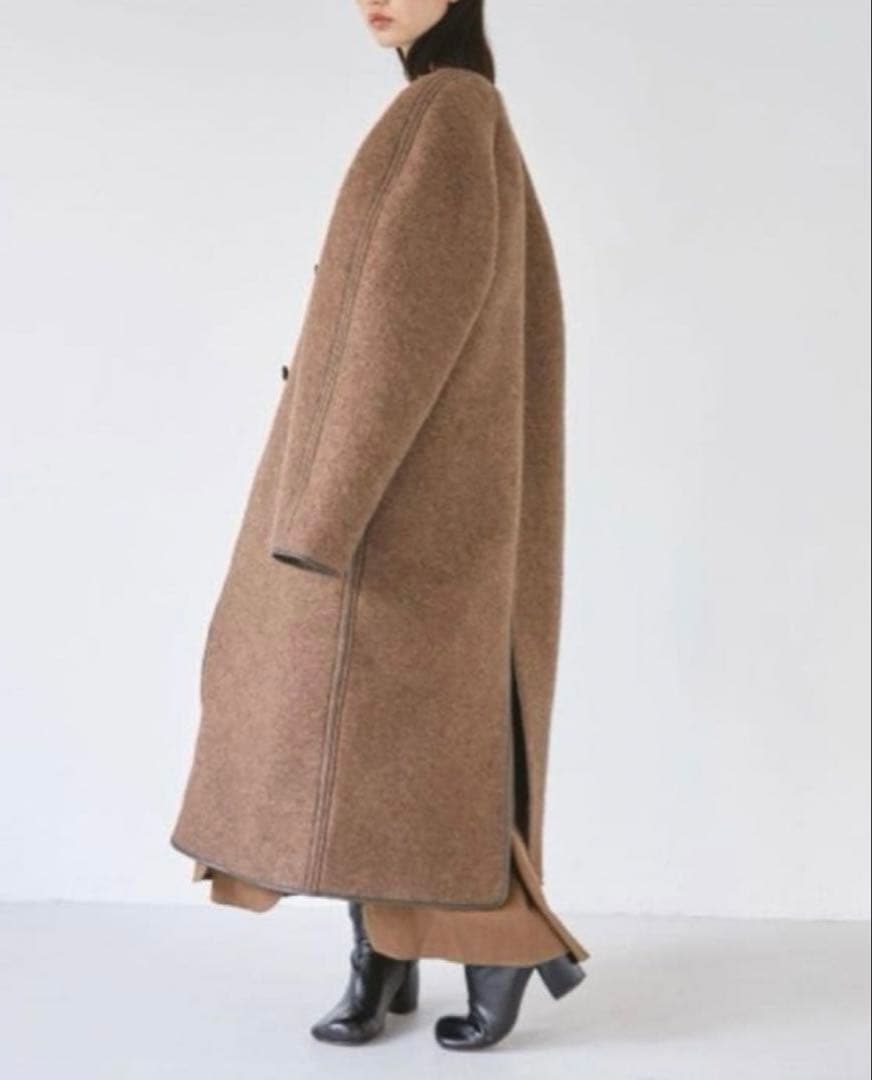 todayful ウールジャージーコート