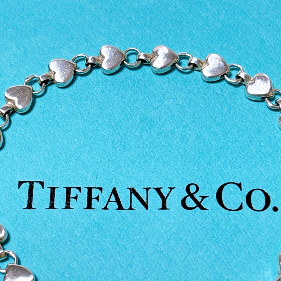 【美品】19cm ティファニー パフハート ブレスレット シルバー925
