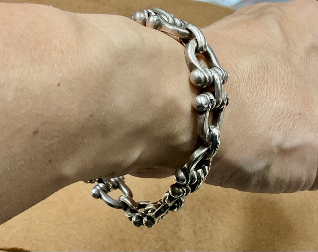 925シルバー リンクチェーンブレスレット