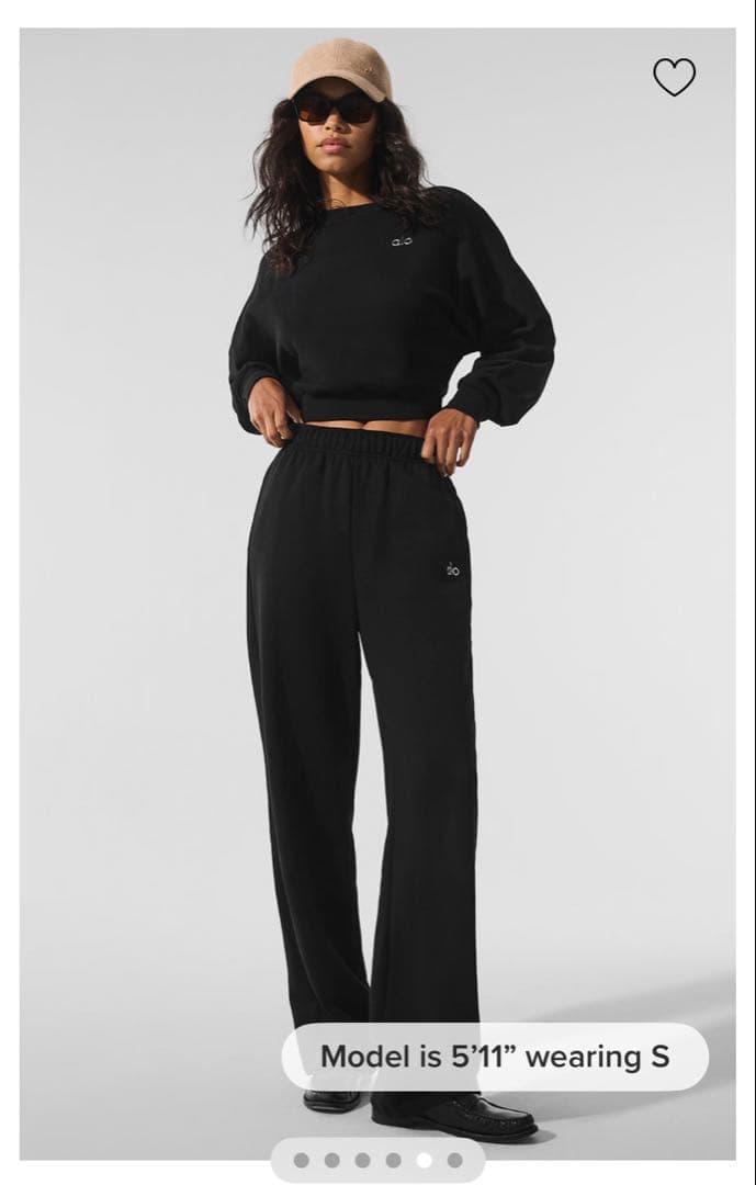 alo/yoga/Cropped Accolade Crewneck/正規品