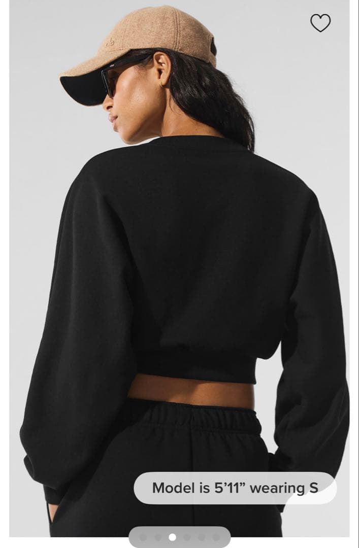 alo/yoga/Cropped Accolade Crewneck/正規品