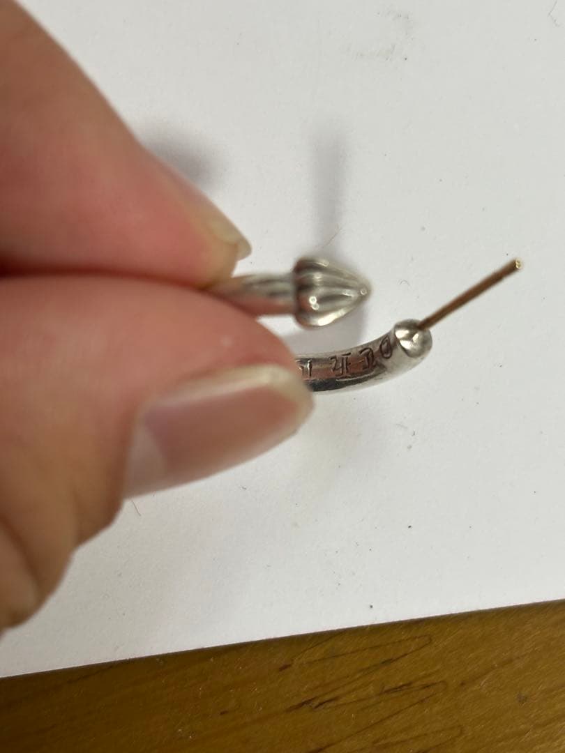 クロムハーツ　プレーンフープピアス