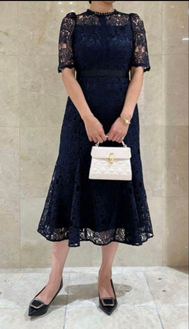 セルフォード レースマーメイドワンピース ブラック36サイズ