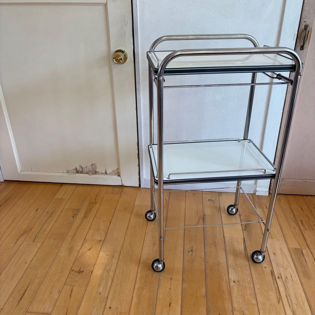 ☆ビンテージ☆美容室　理容室　ワゴン　マルチラック　ツールワゴン　キャスター付き