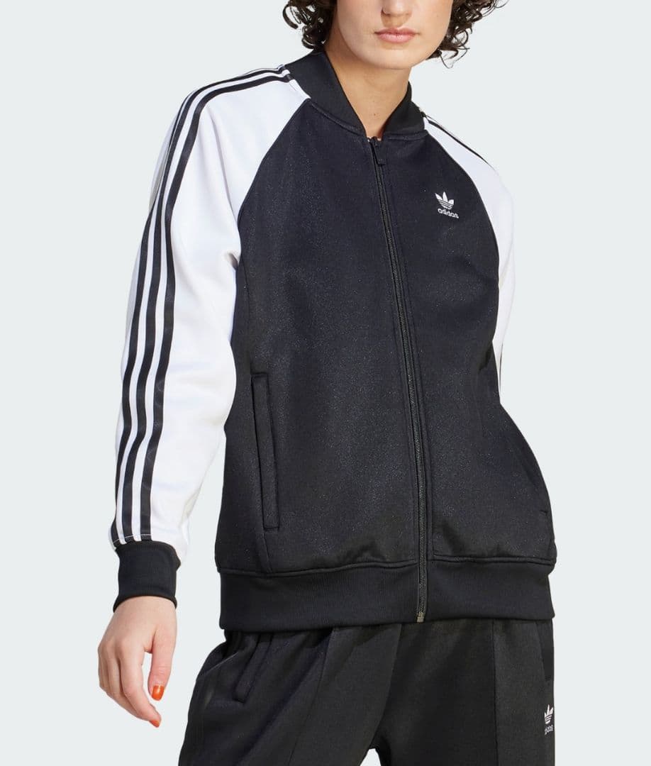 アディダス 黒 クラシックス スーパースター トラックジャケット ジャージ XL