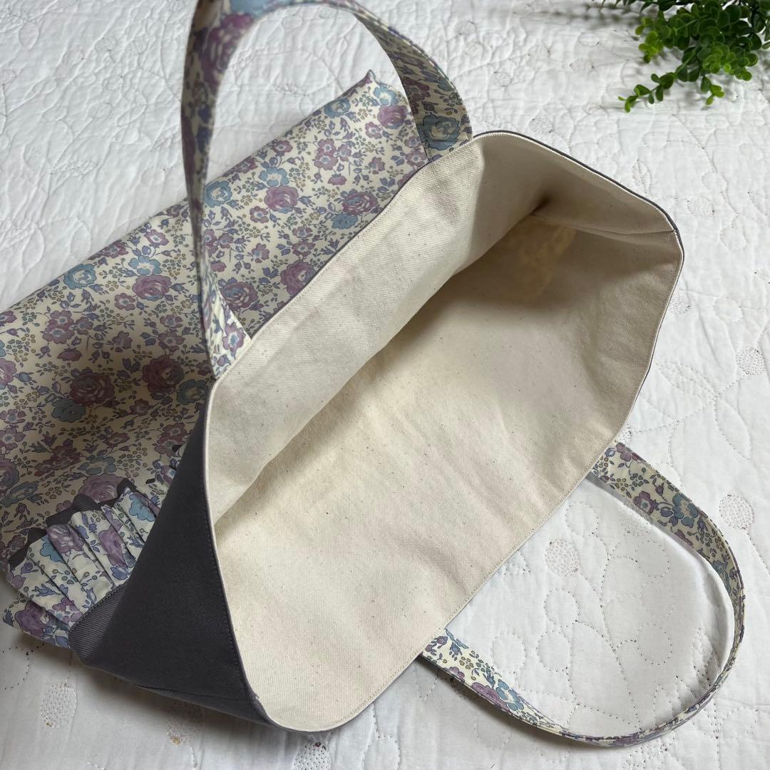 レッスンバッグ　お着替え袋　2点　リバティ　フェリシテ ラベンダー　入園入学準備