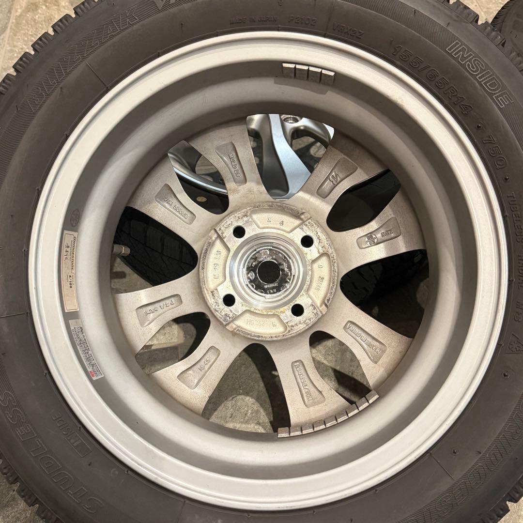 ブリヂストン バルミナ 155/65R14 VRX2 ブリザック　軽自動車