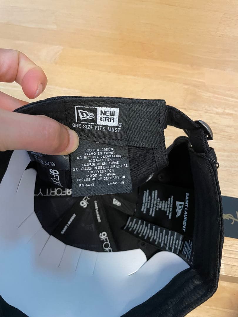 YSL ブラック 黒　ベースボール　キャップ