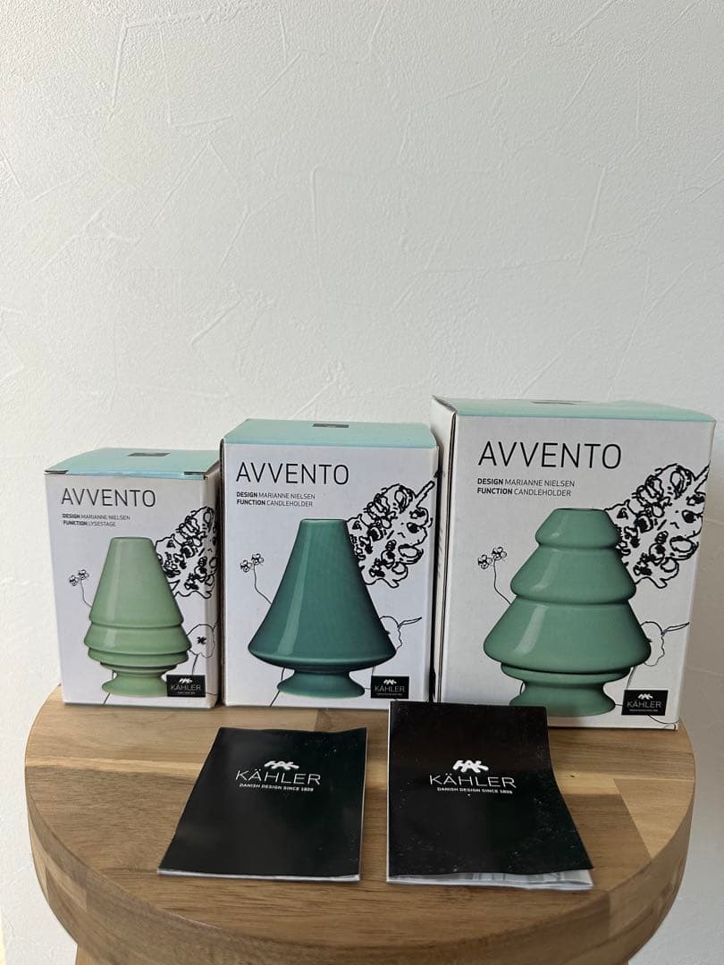 KAHLERケーラーAVVENTOアヴェントキャンドルホルダー3点セット美品