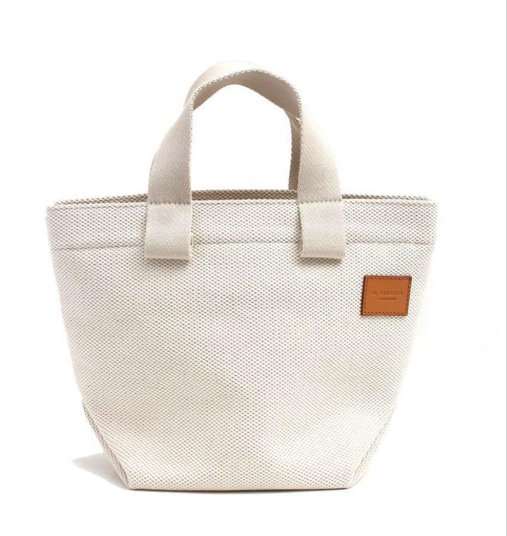 のんのんさん。イルビゾンテIL BISONTE ホワイトトートバッグ