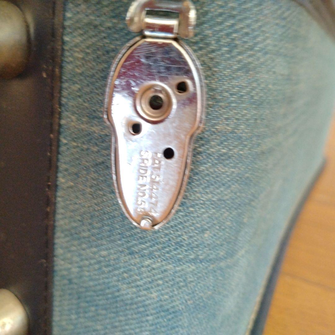 【CANTON】キャリーケース　キャリーバッグ　ボストンバッグ　鍵付　昭和レトロ