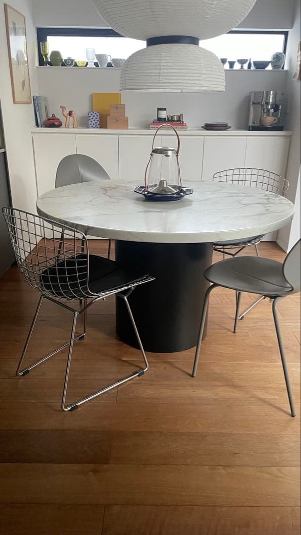 円形大理石ダイニングテーブル 120cm モーダエンカーサ