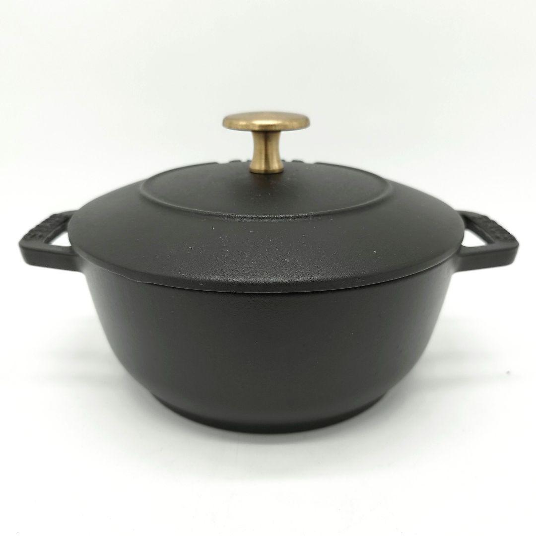 未使用　STAUB　ストウブ　Wa-NABE　Sサイズ　16cm　ブラック