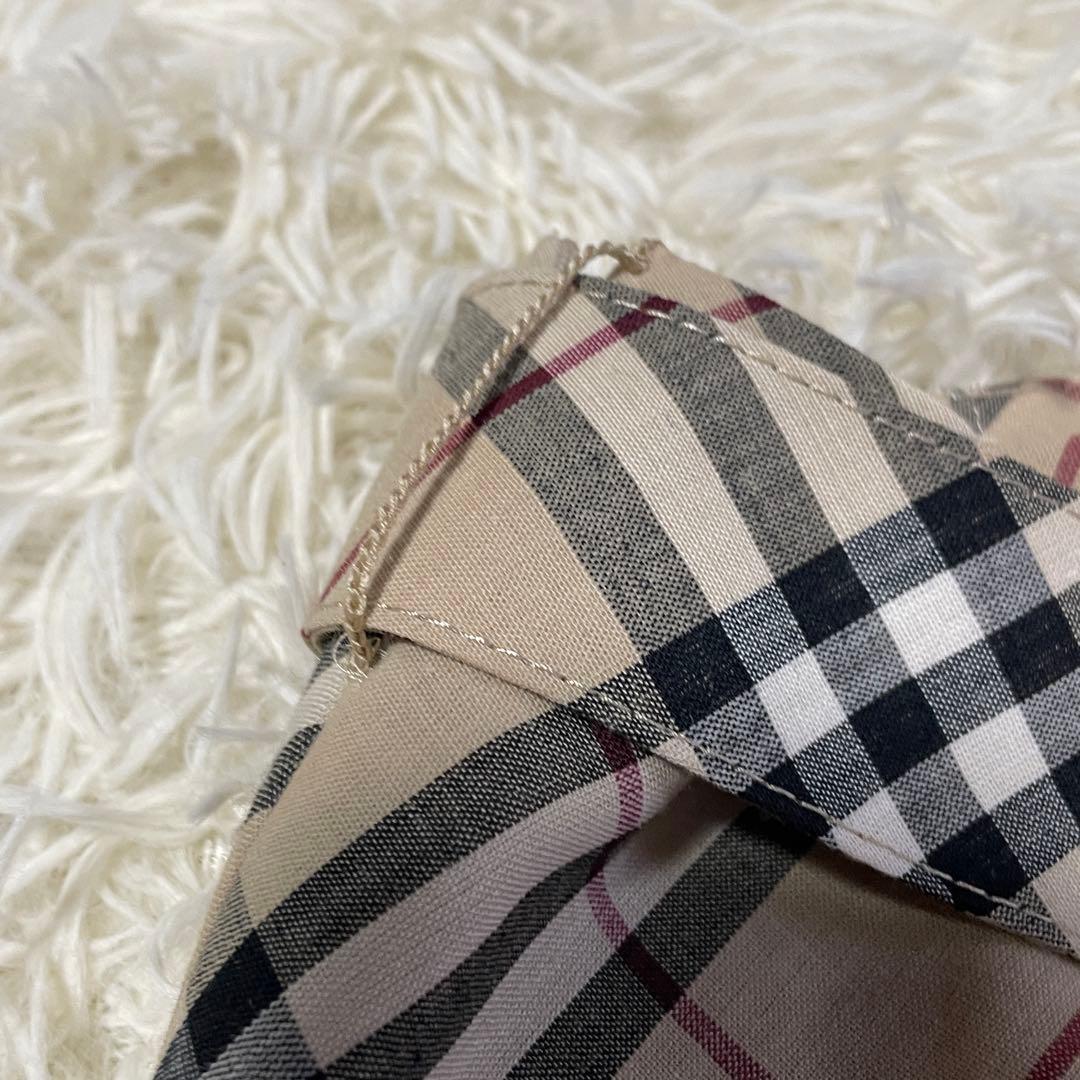 【美品】バーバリーブルーレーベル スカート ベルト付き ノバチェック 38 薄手
