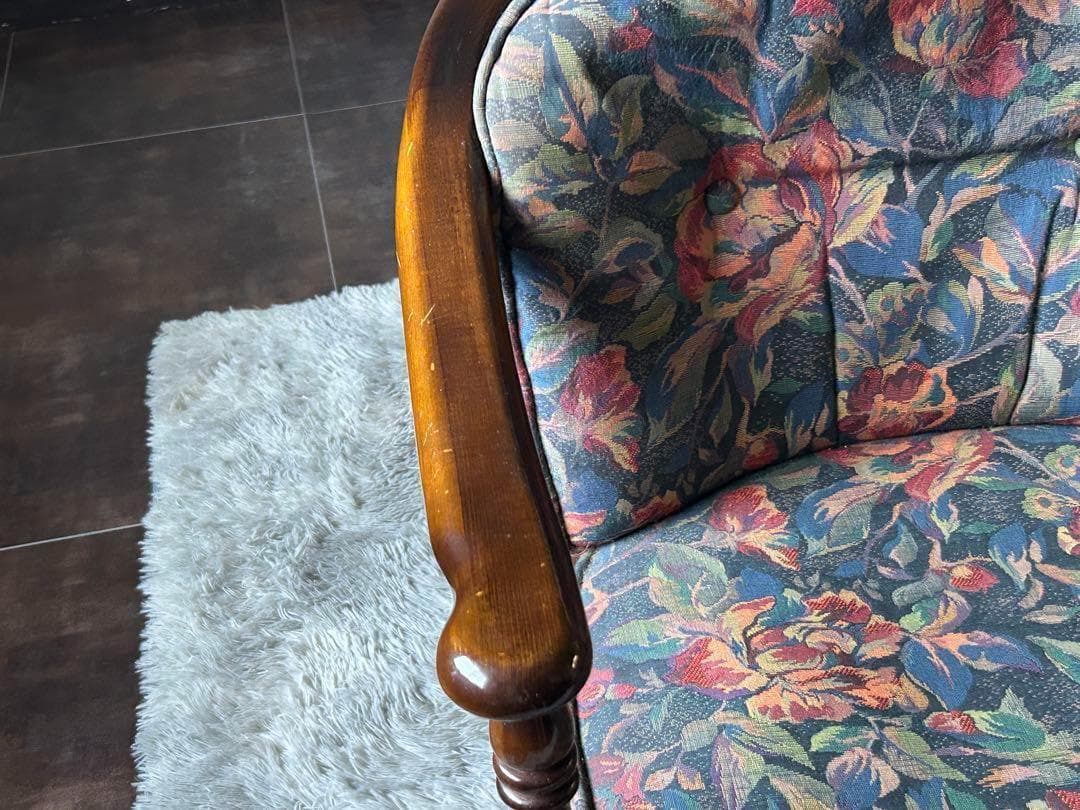 ②カリモク karimoku アームチェア　ヴィンテージチェア　2脚セット　GZ