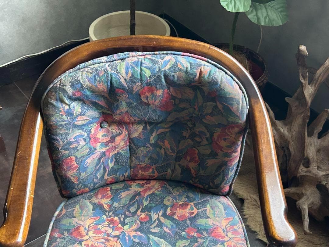 ②カリモク karimoku アームチェア　ヴィンテージチェア　2脚セット　GZ