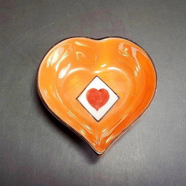 初期オールドノリタケ　メープルリーフ印　トランプ柄　小鉢3個