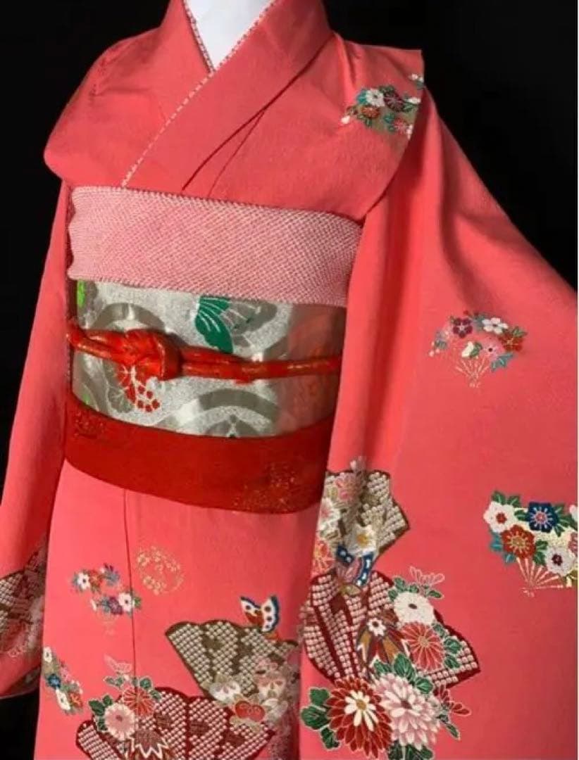 七五三　七歳着物　七歳お祝着　ヴィンテージ着物