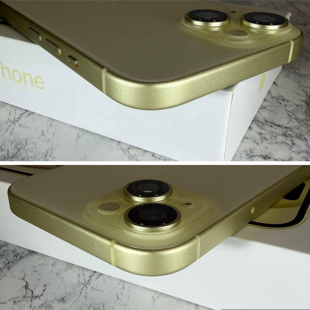 美品　Apple iPhone15 イエロー　128GB