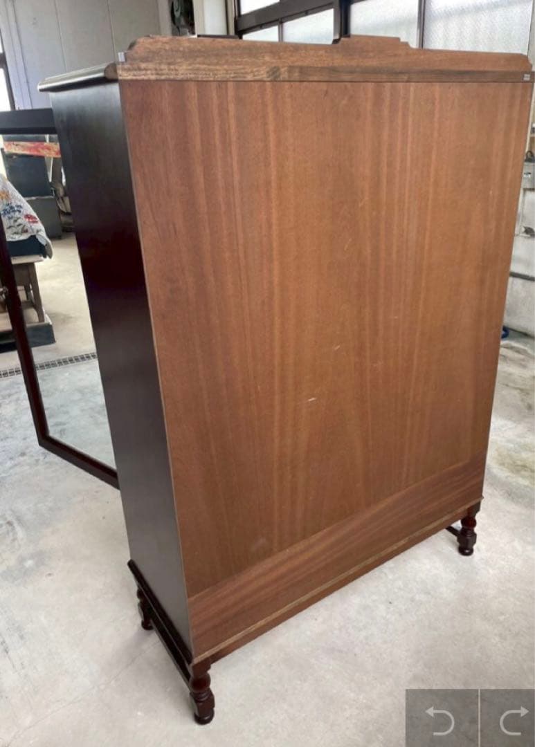 美品　英国　イギリス　アンティーク　キャビネット　キュリオケース　店舗　棚