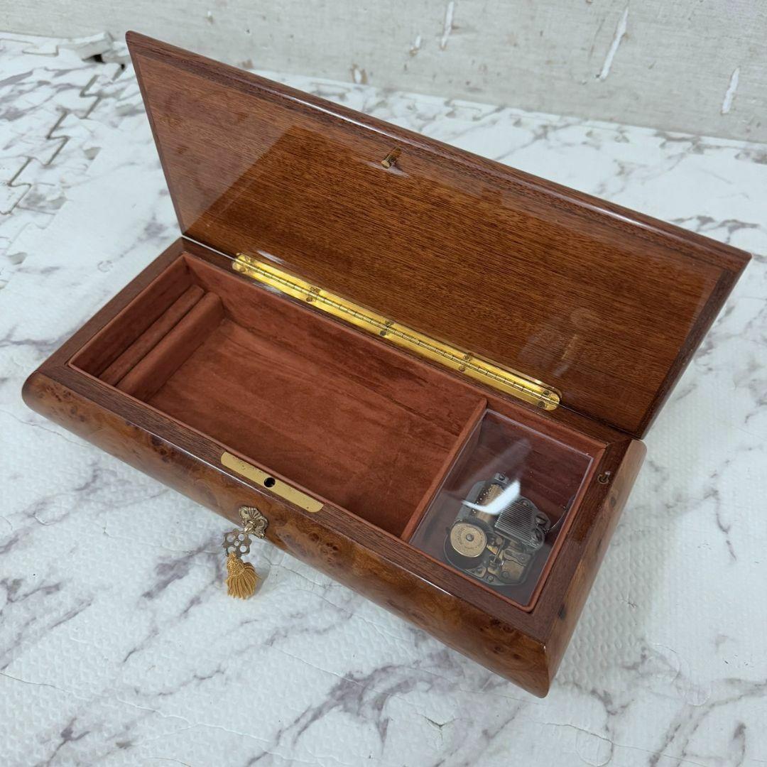 21080 オルゴール　ジュエリーボックス　小物入れ　イタリア製　アンティーク