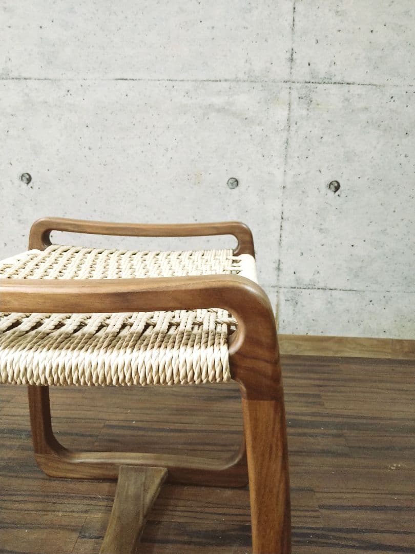 ペーパーコードスツール　ウォールナット