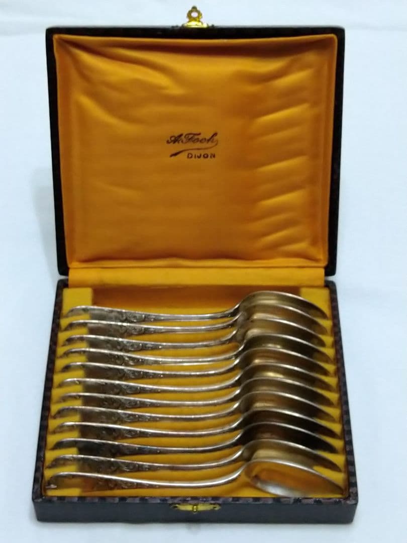 フランス　A.Foch DIJONアンティークスプーン12本セット