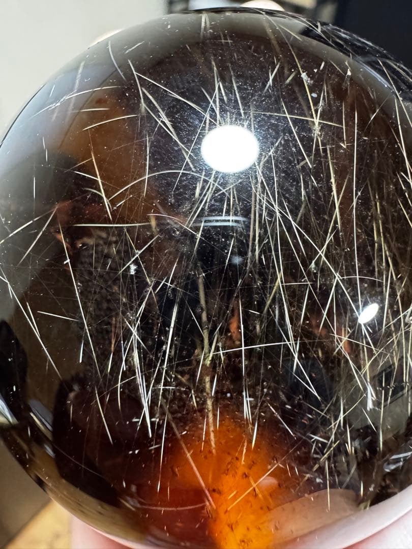 お値打ち　高品質　大玉　ゴールドルチルスフィア 丸玉