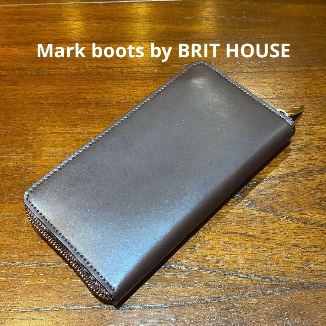 Mark Boots by Brit houseコードバンラウンドジップ 長財布