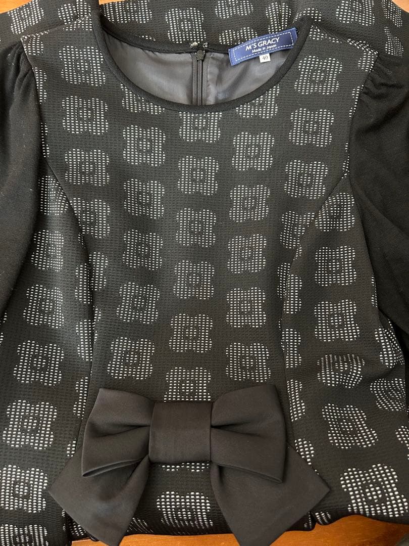 M.S. GRACY ブラック ワンピース