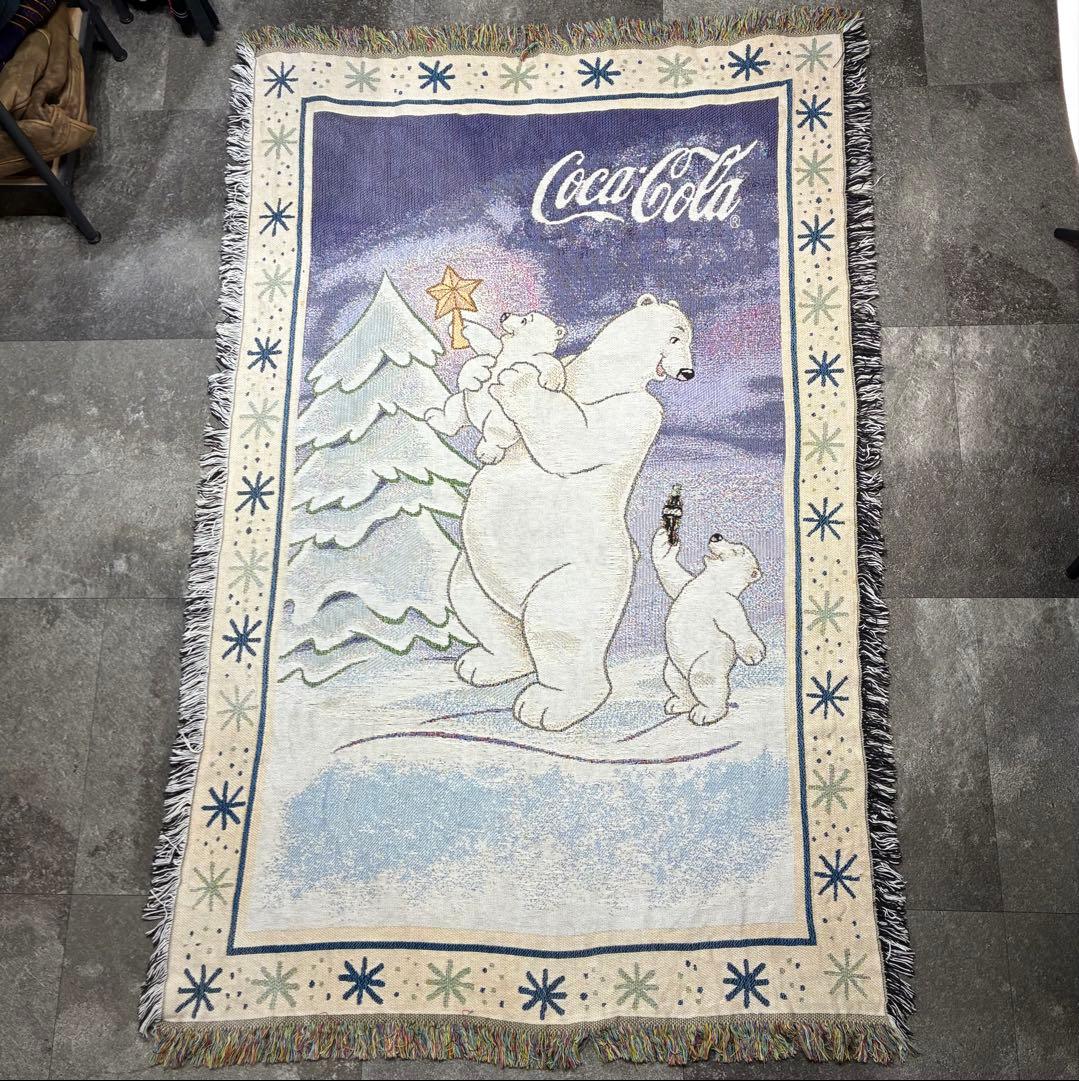 古着 Coca Cola コカコーラ ラグ 絨毯