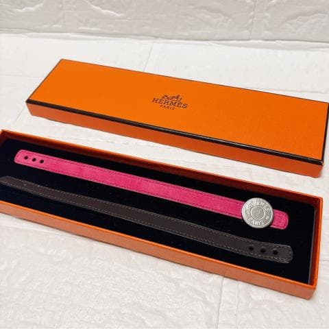 HERMES エルメス セリエ ルーピング ブレスレット 2本セット バングル