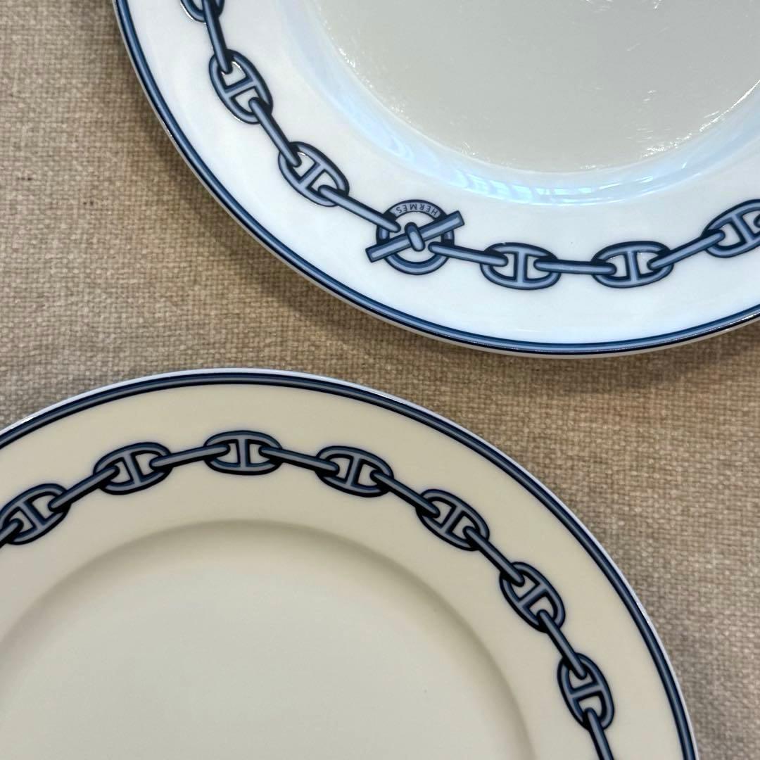 【ち〜ちゃん】HERMES シェーヌダンクル プレート 2枚セット