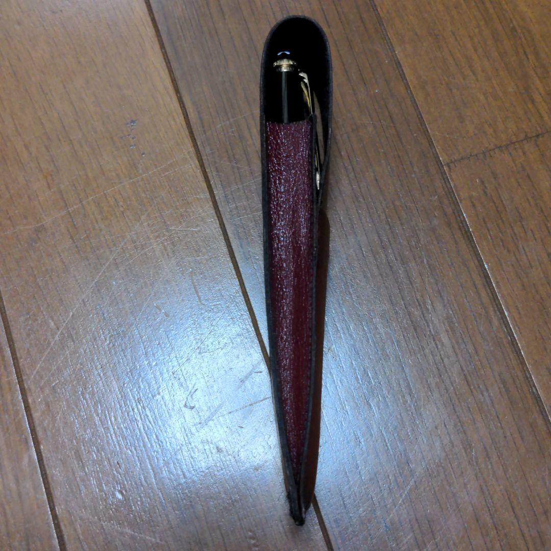 貴重品　デットストック　モンブラン　レザー　ペンケース【バーガンディー】