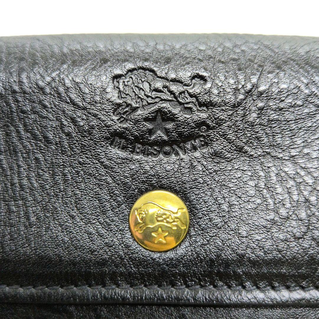 【未使用 現行】イルビゾンテ　ロングウォレット　フラップ　シボ革　大容量　蛇腹