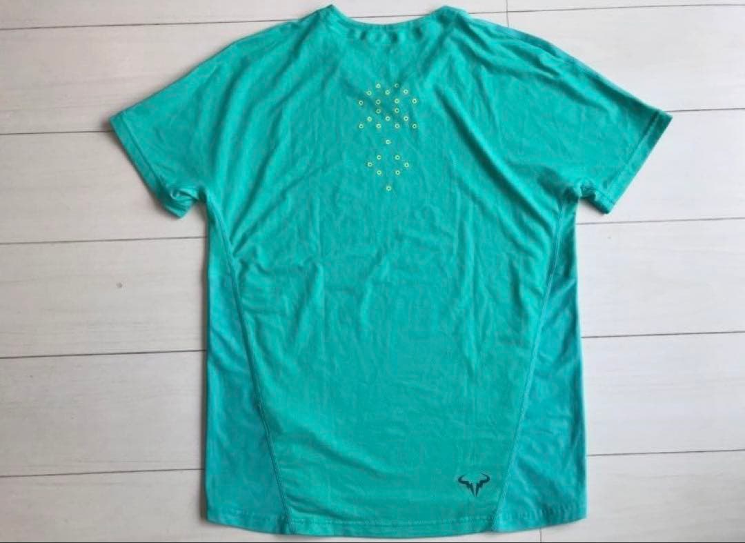 美品 ラファエルナダル着用モデル NIKEナイキ ゲームシャツL