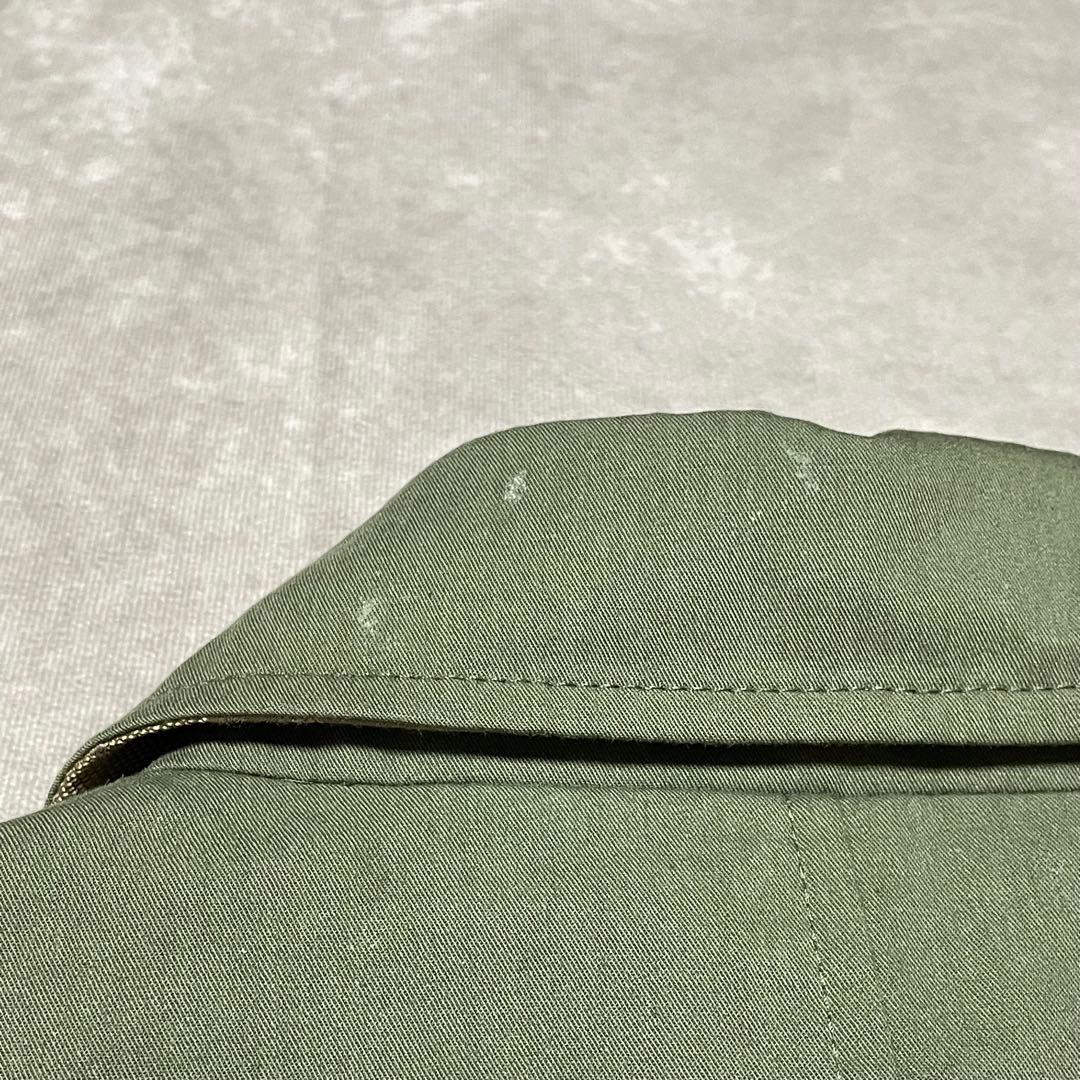 コーチ　COACH （L） ステンカラーコート　シングル　裏地総柄　カーキ