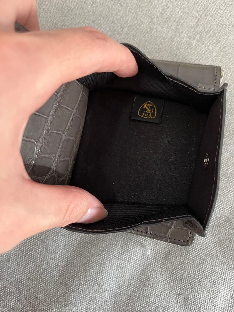 クロコダイル レザー マネークリップ