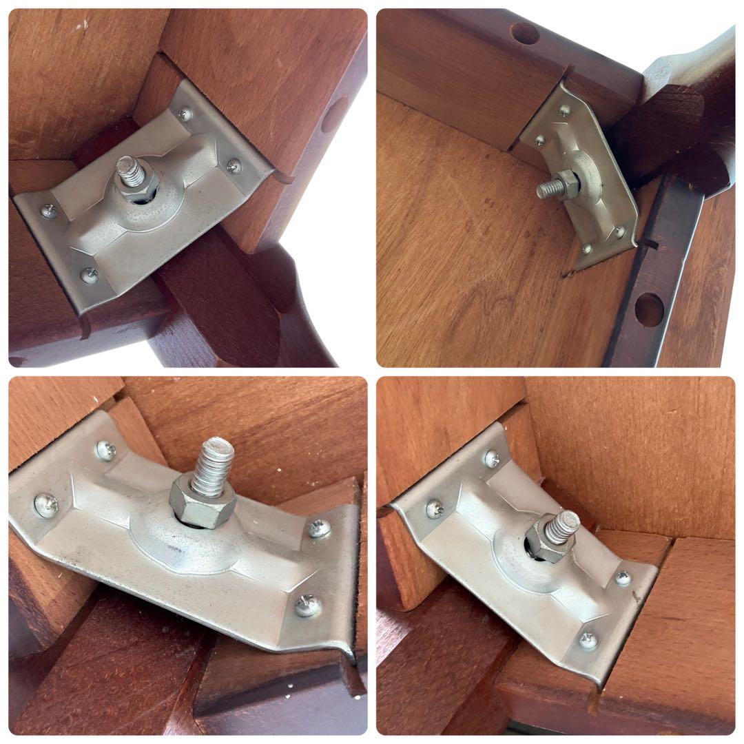 HR625木目が美しい 【希少デザイン】秋田木工　北欧テイストダイニングテーブル